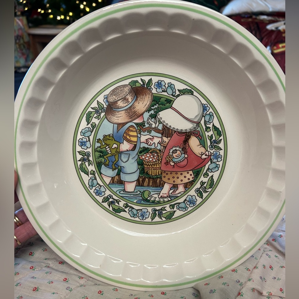 🍓🥧BERRY Sweet Vintage Watkins Pie Plate 🍓1989🍓🥧🍰